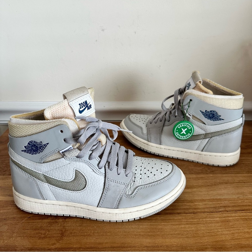 Nike Air Jordan 1 High Zoom DH4268-001 Comfort London Grey Men Size 5.5 Sneakers